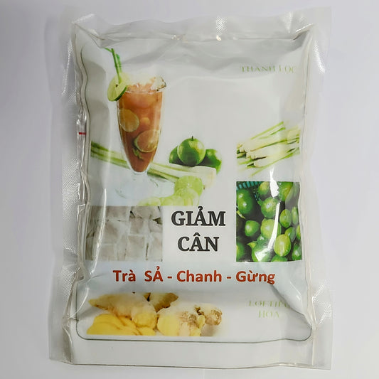 Trà Giảm Cân-Sả Chanh Gừng | Diet Tea with Lemongrass, Lime & Ginger