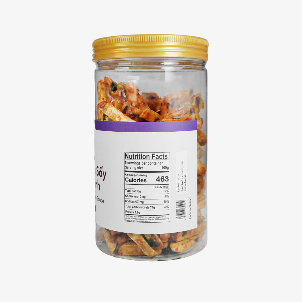 Khoai Môn Sấy Mắm Hành | Dried Taro With Onion Sauce