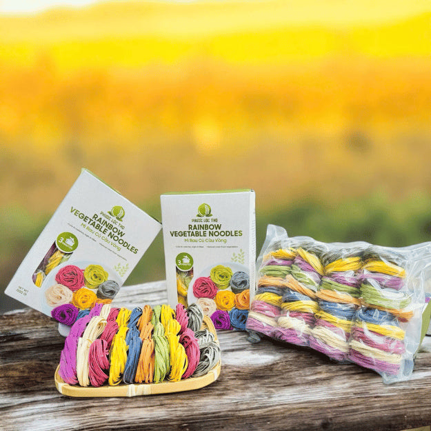 Mì Rau Củ Cầu Vồng | Rainbow Vegetable Noodles