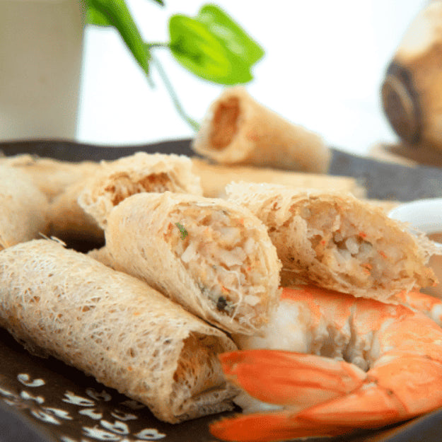 Chả Giò Rế Tôm Chả | Fish And Shrimp Net Spring Roll