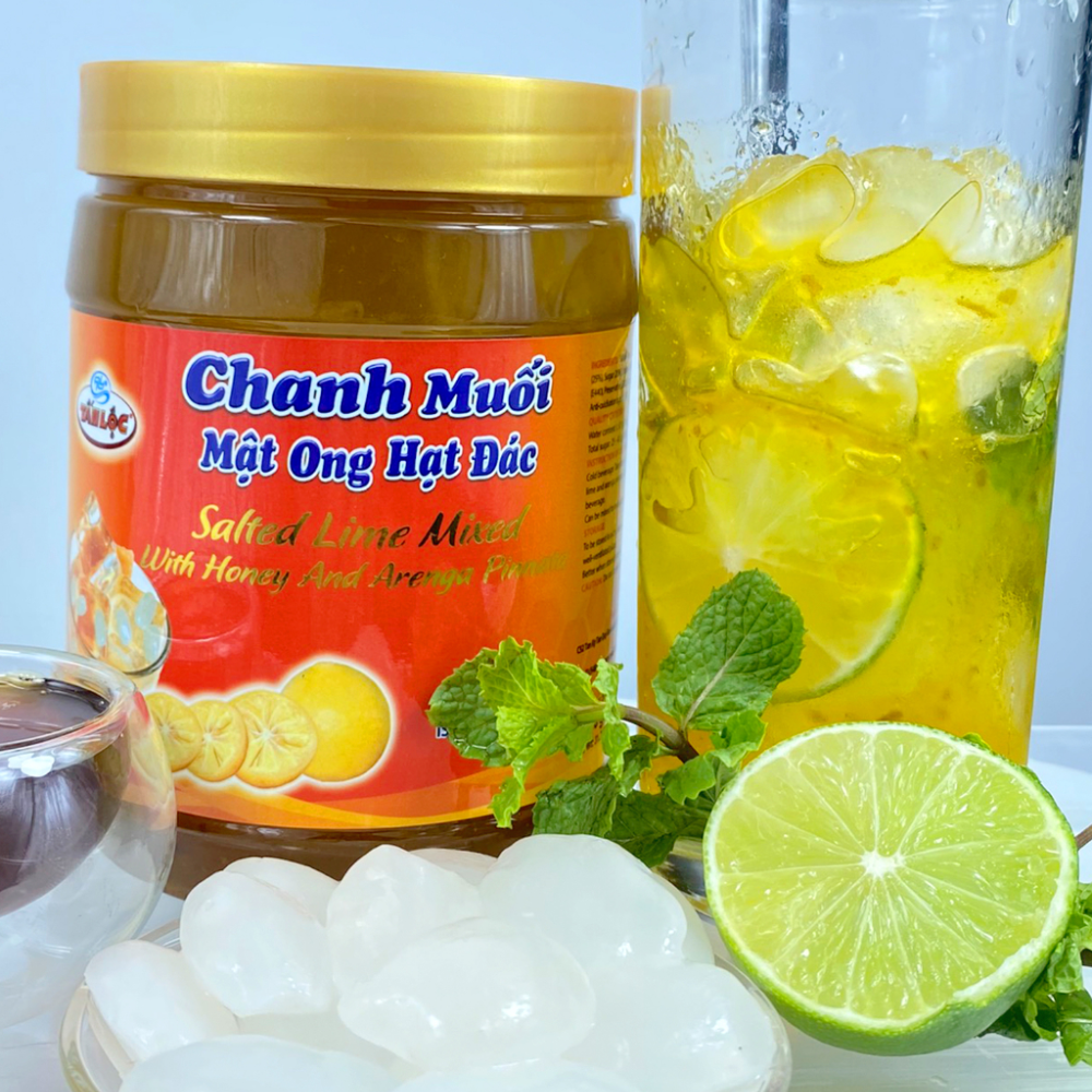 Chanh Muối Mật Ong Hạt Đác | Salted Lime Mixed with Honey & Arenga Pinnata