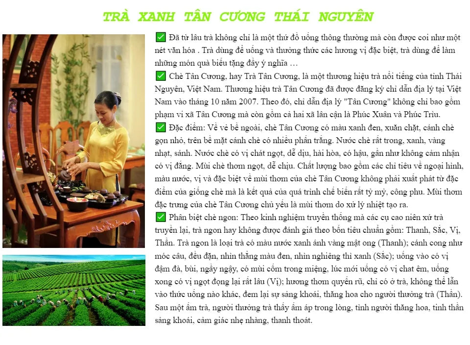 Trà Xanh Thái Nguyên 200g