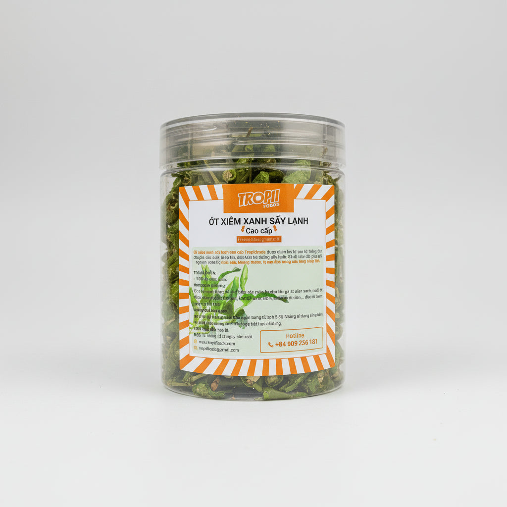 Ớt Xiêm Xanh Sấy Lạnh 50g
