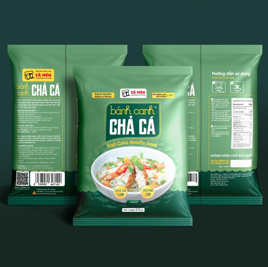 Bánh Canh Chả Cá Cà Mèn| Fish Cake Noodles Soup 210g