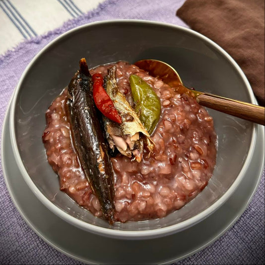 Cháo Gạo Lứt Cá Nục | Brown Rice Porridge with Braised Mackerel