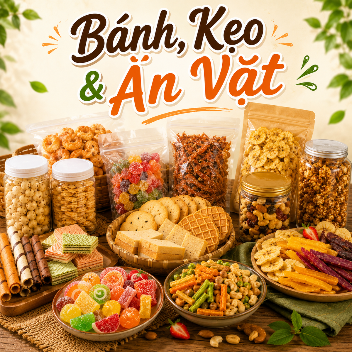 BÁNH, KẸO & ĂN VẶT