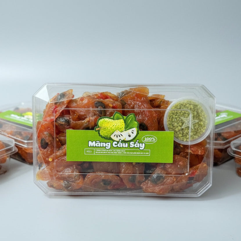 Mãng Cầu Sấy Muối Ớt Xanh | Dried Soursop with Green Pepper Salt 500g