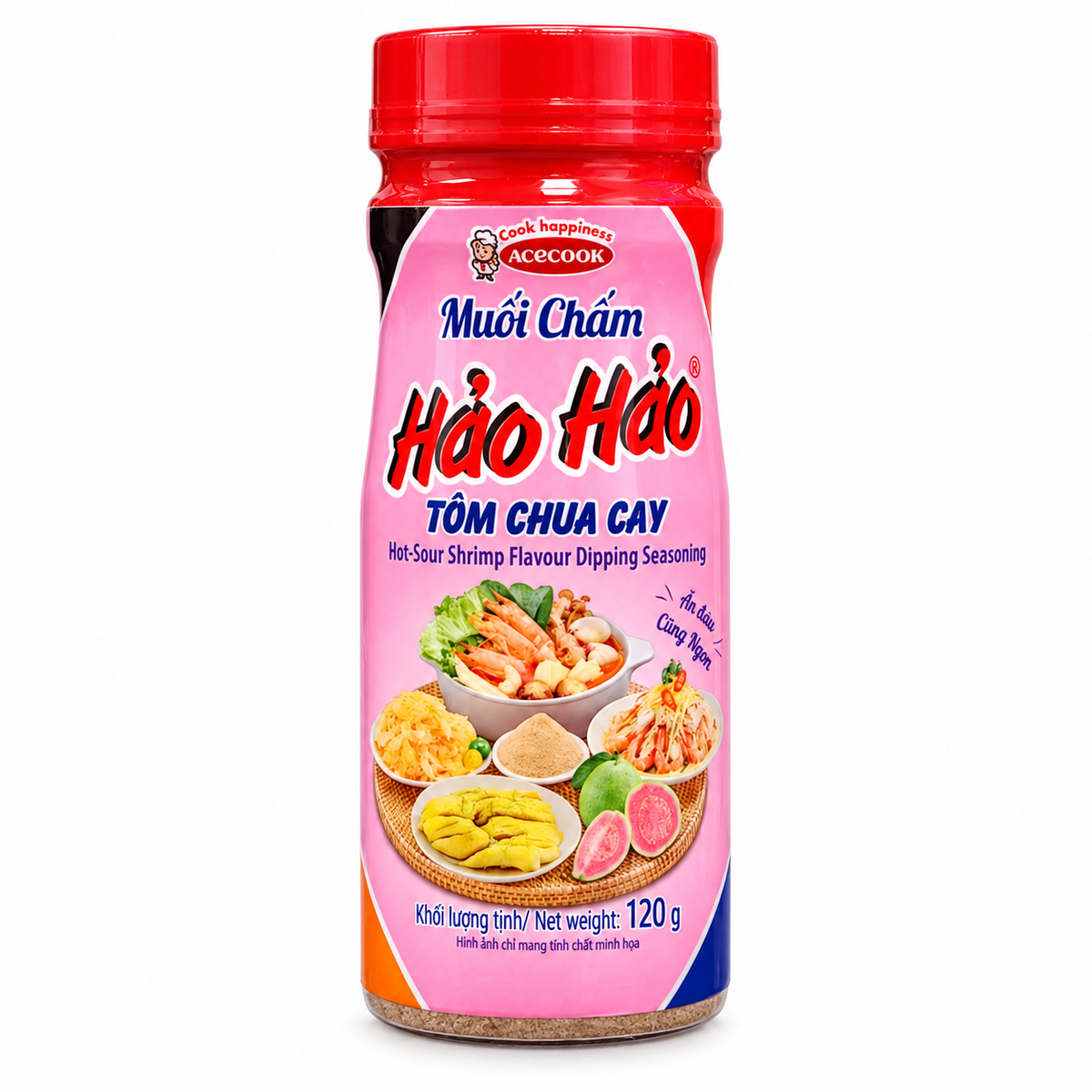 Muối Chấm Hảo Hảo | Hot-Sour Shrimp Flavor Salt 120g