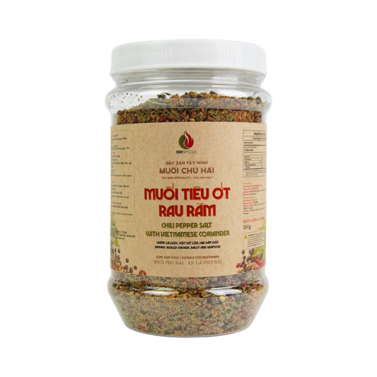 Muối Tiêu Ớt Rau Răm | Chili Pepper Salt with Vietnamese Coriander 300g