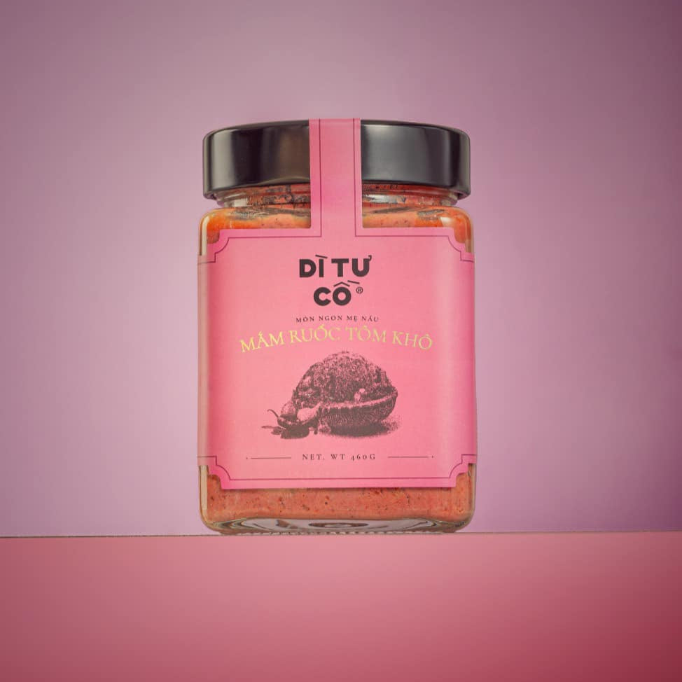 Mắm Ruốc Tôm Khô Dì Tư Cồ | Fermented Shrimp Paste with Dried Shrimp 460g