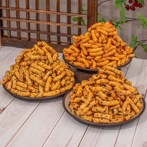 Nui Giòn Rim Mắm Hành | Crispy Pasta Snack with Scallion Flavor 500g