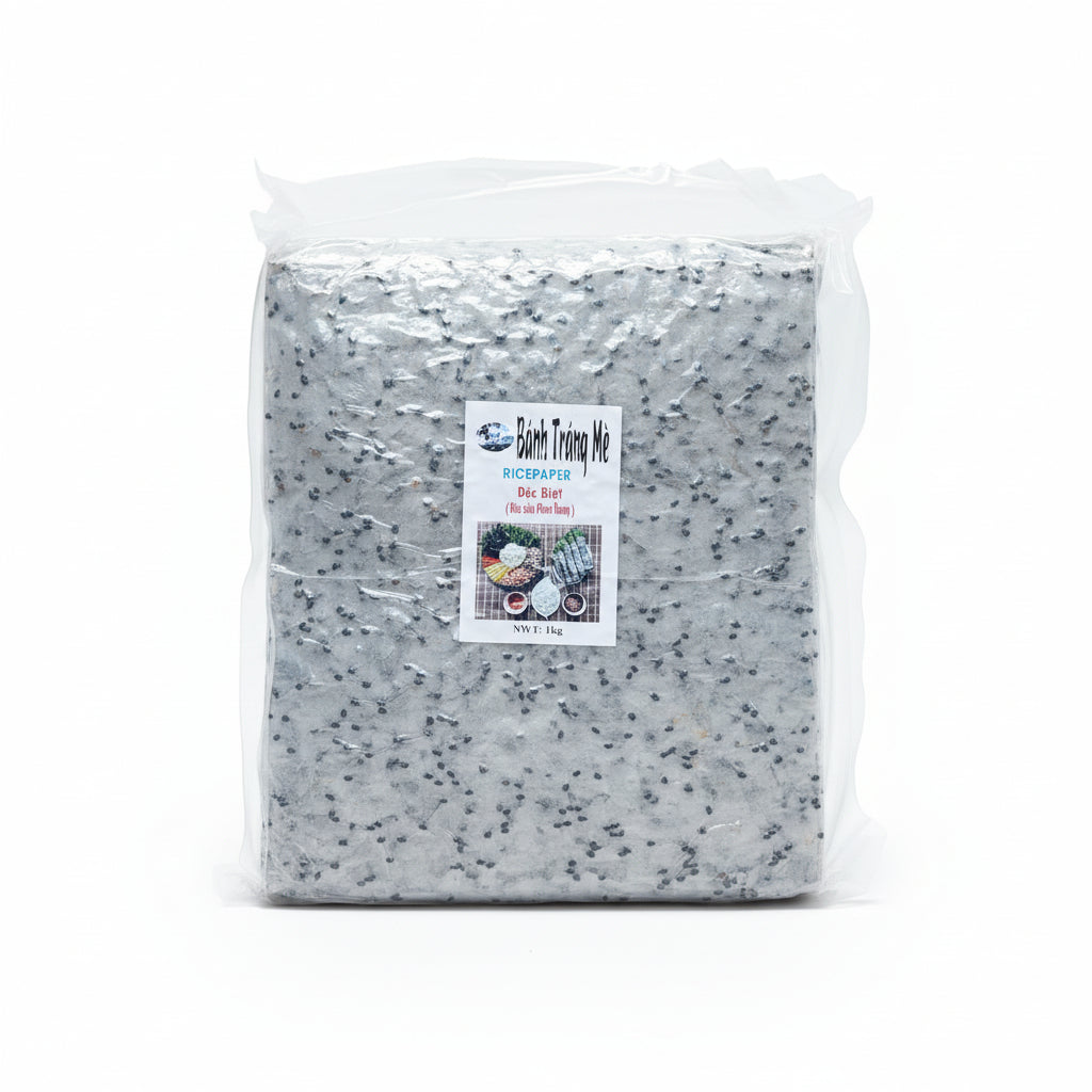 Bánh Tráng Cuốn Mè Đen | Black Sesame Rice Paper