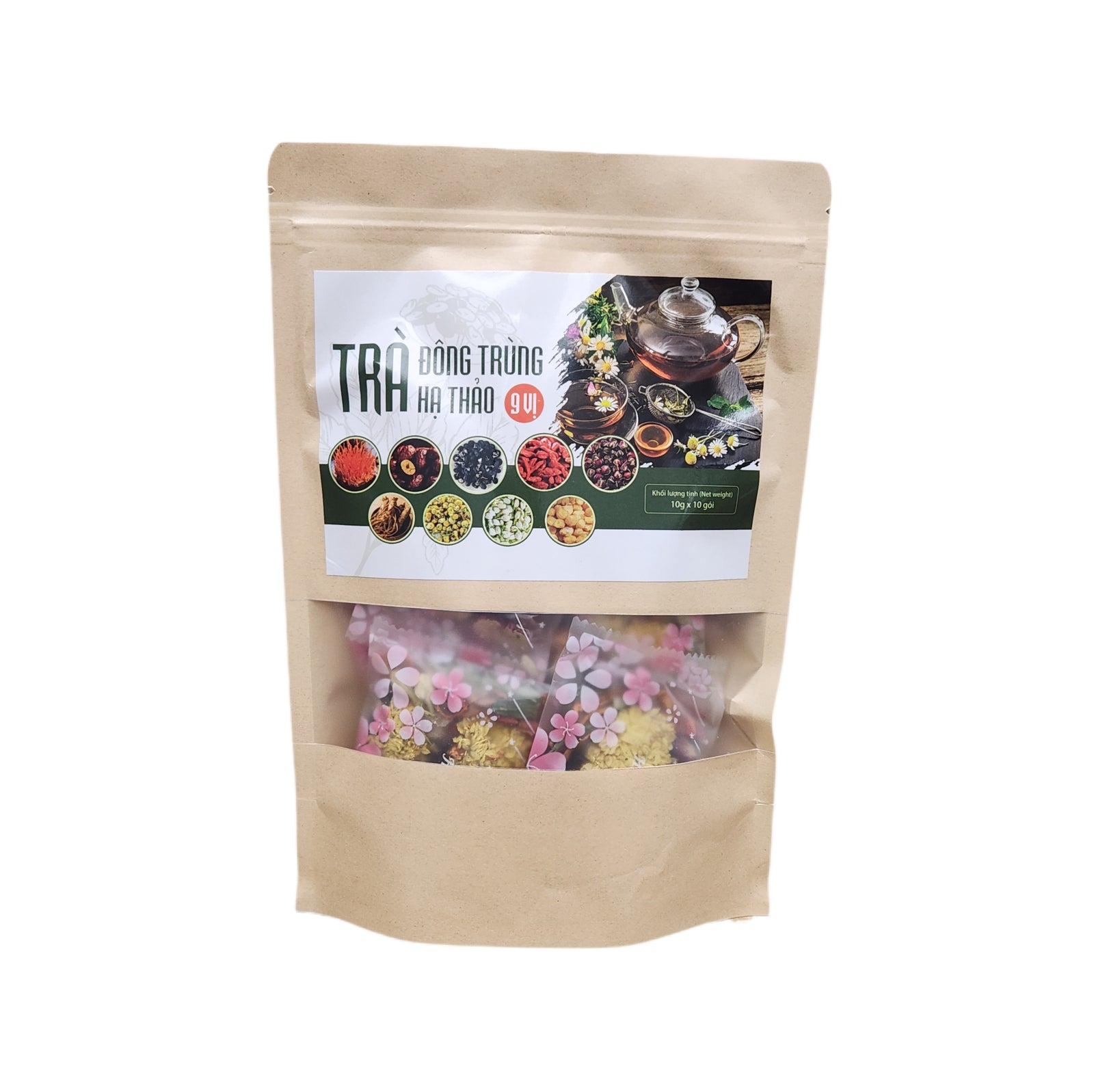 Trà Đông Trùng Dưỡng Nhan 9 vị | Cordyceps Beauty Nourishing Tea 100g