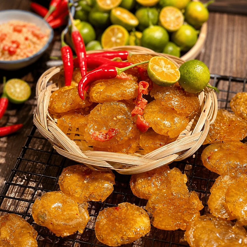Tắc Muối Ớt | Dried Kumquat with Chili and Salt 300g