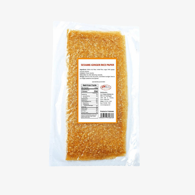 Bánh Tráng Dẻo Mè Gừng | Ginger Rice Paper 250g