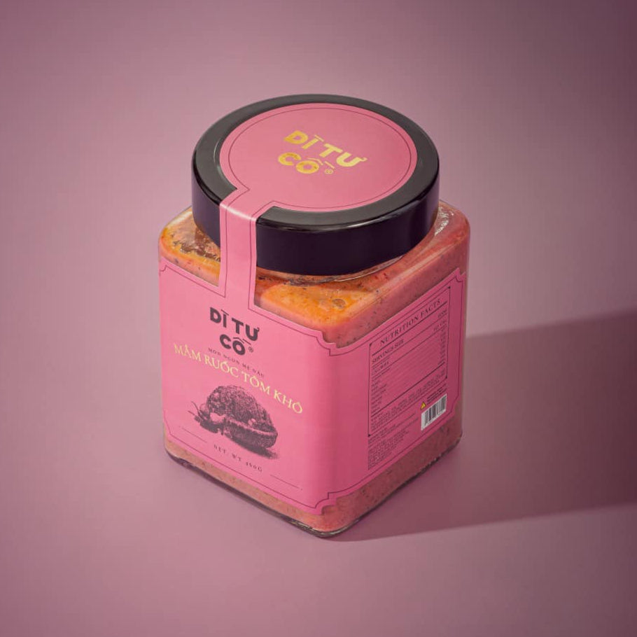 Mắm Ruốc Tôm Khô Dì Tư Cồ | Fermented Shrimp Paste with Dried Shrimp 460g