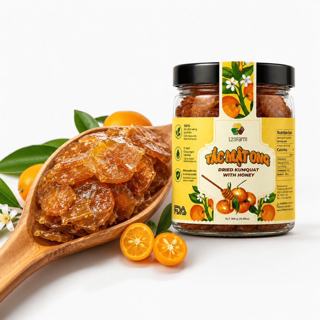 Tắc Mật Ong | Dried Kumquat with Honey 300g