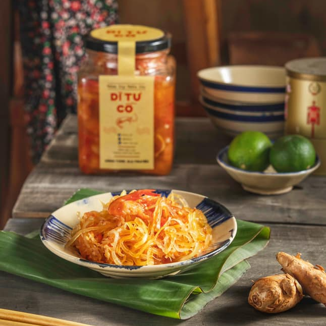 Mắm Tép Đu Đủ Dì Tư Cồ | Papaya Salad with Pickled Shrimp 1kg