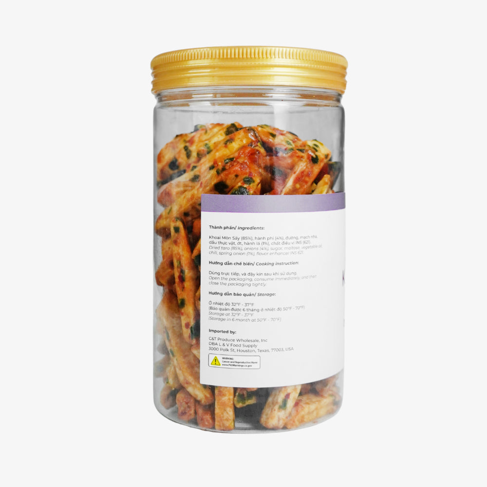 Khoai Môn Sấy Mắm Hành | Dried Taro With Onion Sauce