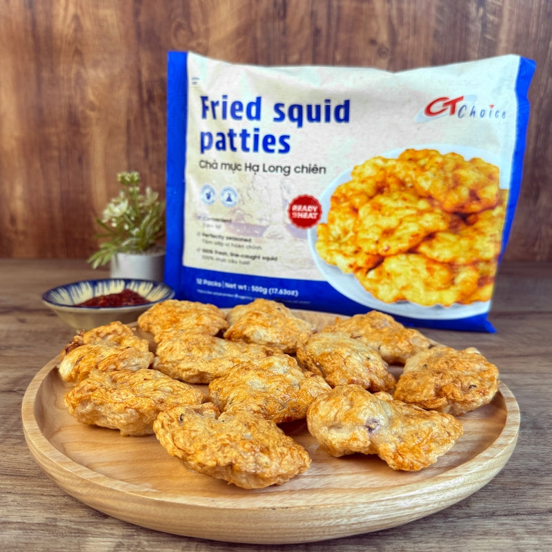 Chả Mực Hạ Long Chiên | Fried Squid Patties
