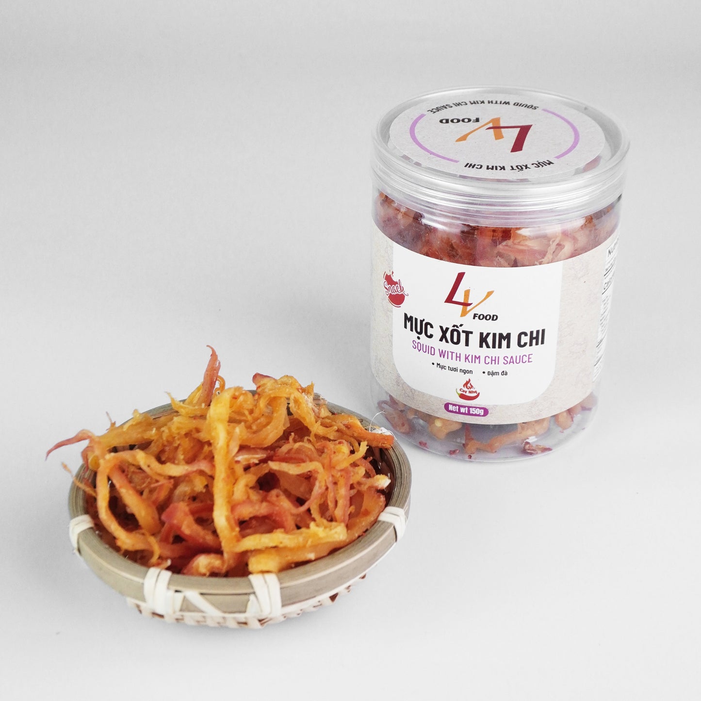 Mực Xốt Kim Chi | Squid with Kim Chi Sauce