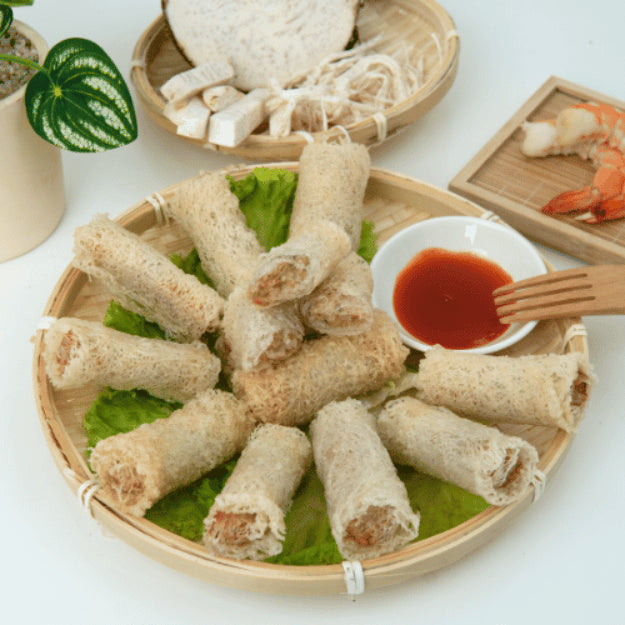 Chả Giò Rế Tôm Chả | Fish And Shrimp Net Spring Roll