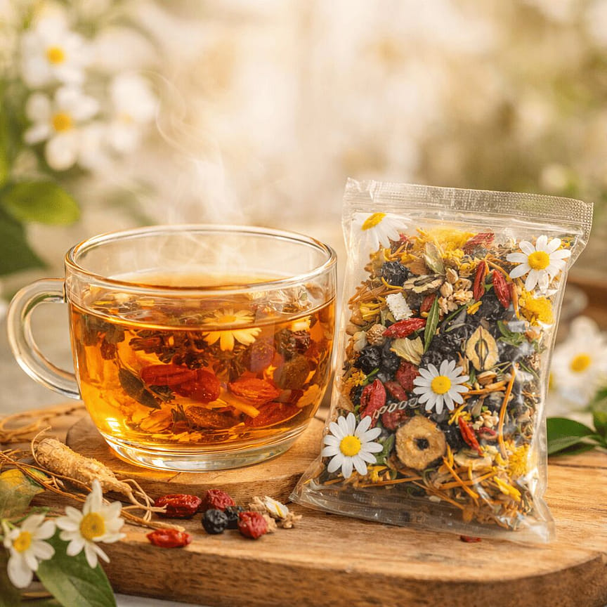 Trà Đông Trùng Dưỡng Nhan 9 vị | Cordyceps Beauty Nourishing Tea 100g