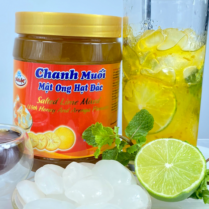 Chanh Muối Mật Ong Hạt Đác | Salted Lime Mixed with Honey & Arenga Pinnata