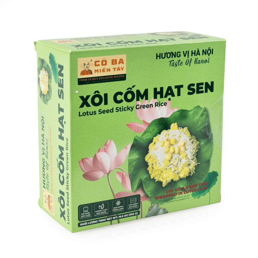 Xôi Cốm Hạt Sen | Lotus Seed Sticky Green Rice 300g