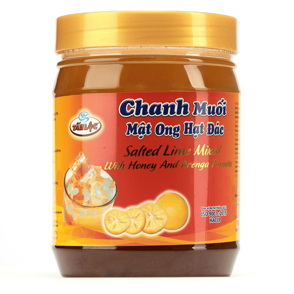 Chanh Muối Mật Ong Hạt Đác | Salted Lime Mixed with Honey & Arenga Pinnata