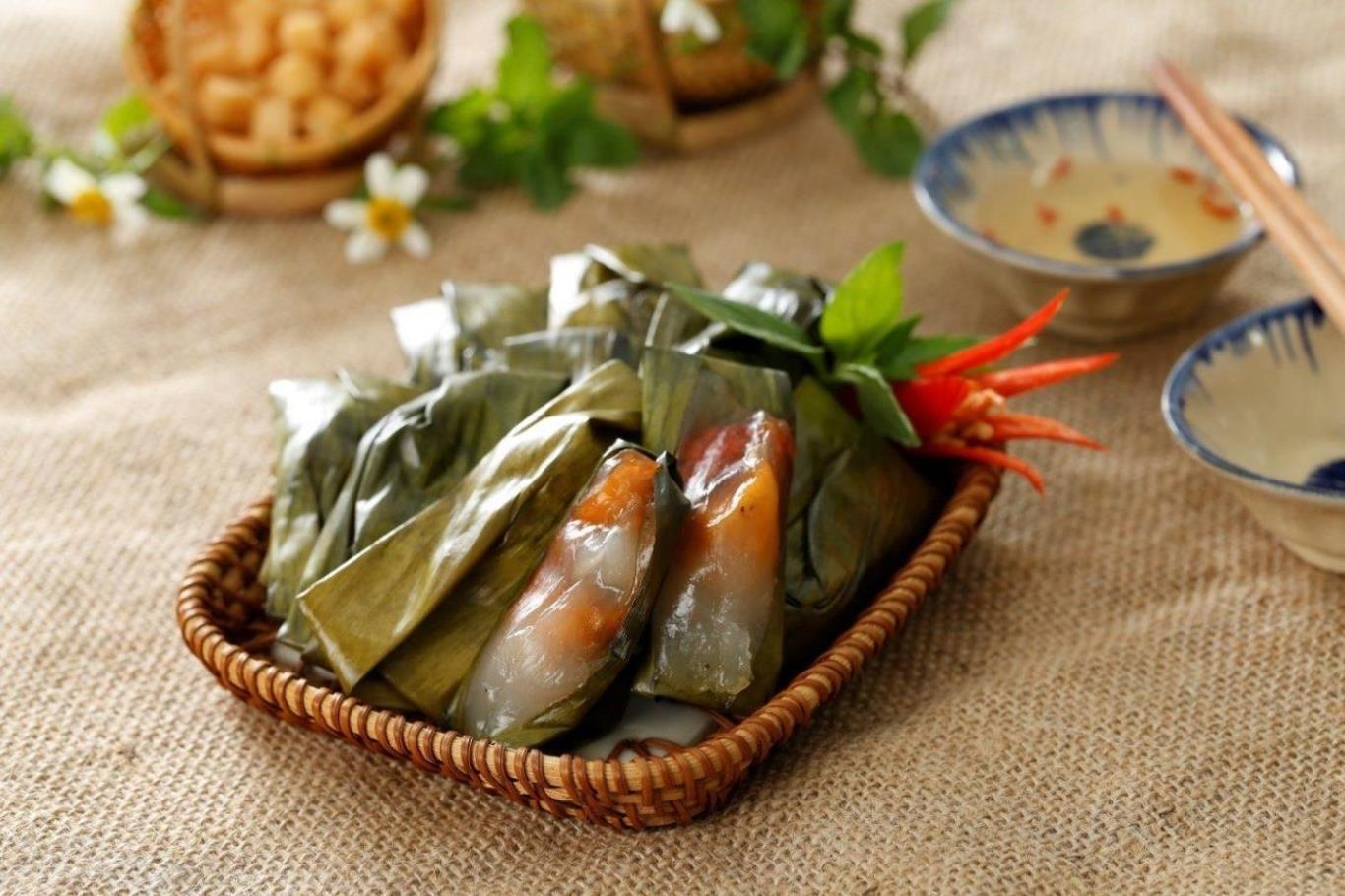 Bánh Bột Lọc Huế Nhân Tôm-25pcs | Hue's Tapioca Dumpling Cake with Shrimp