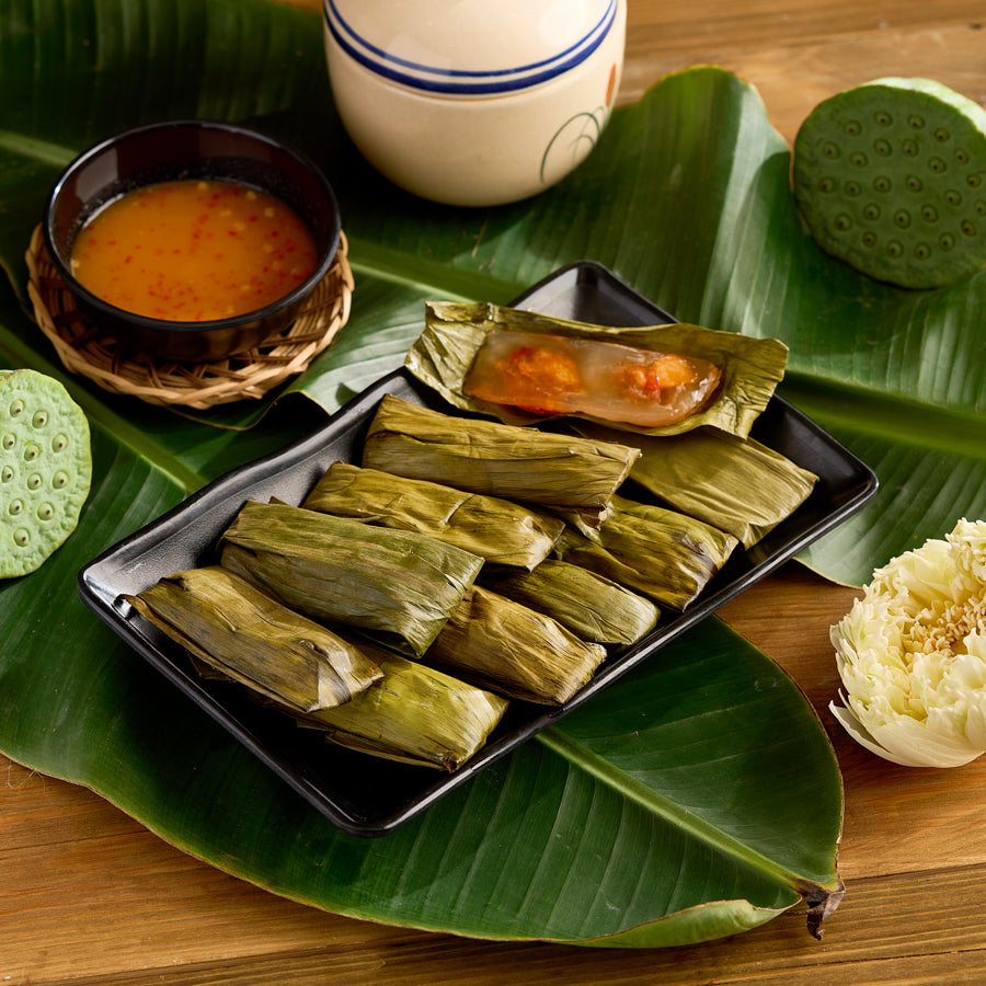 Bánh Bột Lọc Huế Nhân Tôm-25pcs | Hue's Tapioca Dumpling Cake with Shrimp 850g