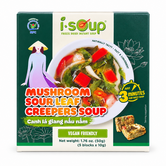 I.SOUP Canh Lá Giang Nấu Nấm | Mushroom Sour Leaf Creepers Soup 50g