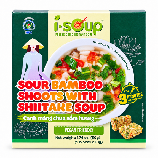I.SOUP Canh Măng Chua Nấm Hương | Sour Bamboo Shoots with Shiitake Soup 50g