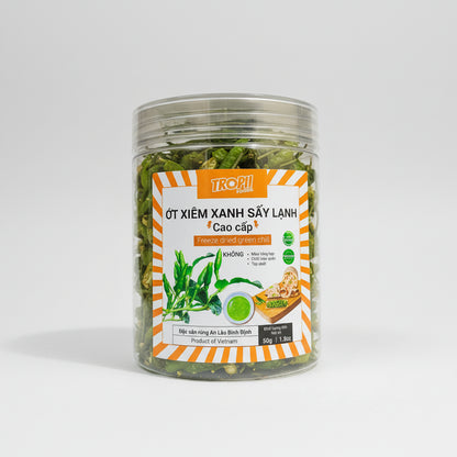 Ớt Xiêm Xanh Sấy Lạnh 50g