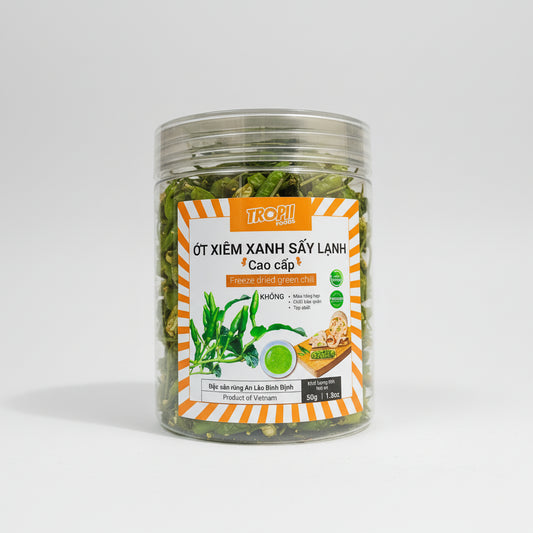 Ớt Xiêm Xanh Sấy Lạnh 50g