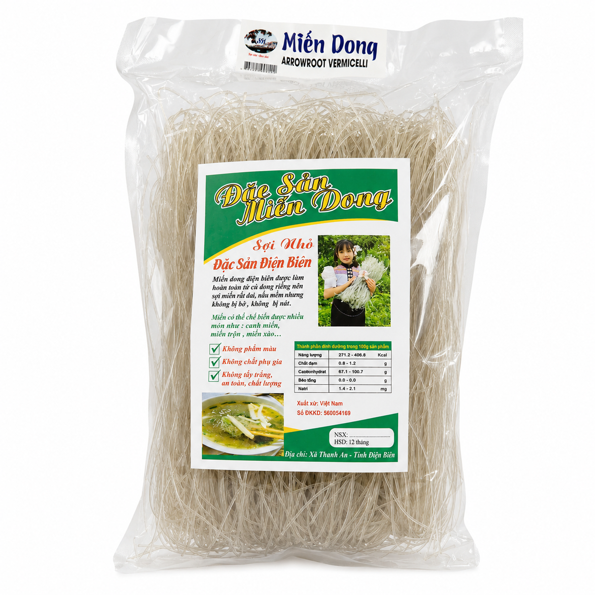 Miến Dong Điện Biên | Arrowroot Vermicelli 500g