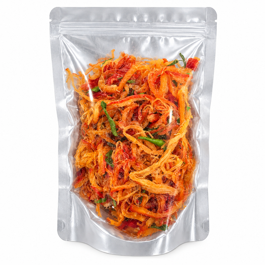 Mực Xé Lá Chanh | Cuttlefish Jerky with Lime Leaves 8oz
