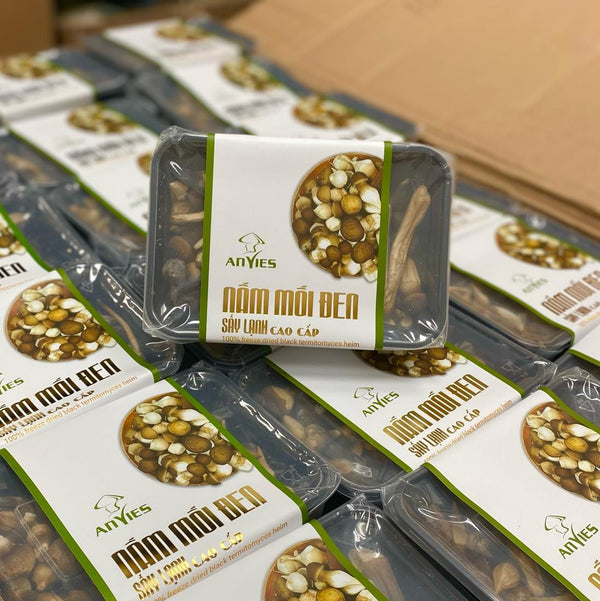 Nấm Mối Sấy Lạnh | Freeze Dried Black Termitomyces Heim 50g