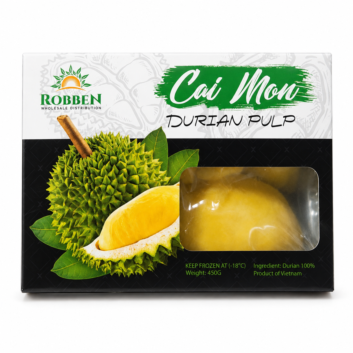 Sầu Riêng Hộp Robben | Premium RI6 Pulp 450g