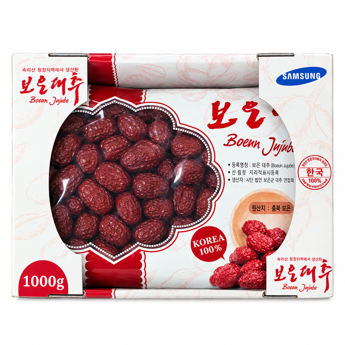 Táo Đỏ Hàn Quốc | Korean Boeun Jujube 1Kg
