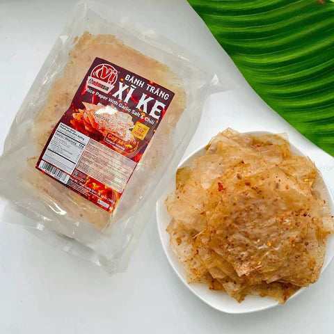 Bánh Tráng Xì Ke VỊ | Rice Paper with Garlic Salt & Chili