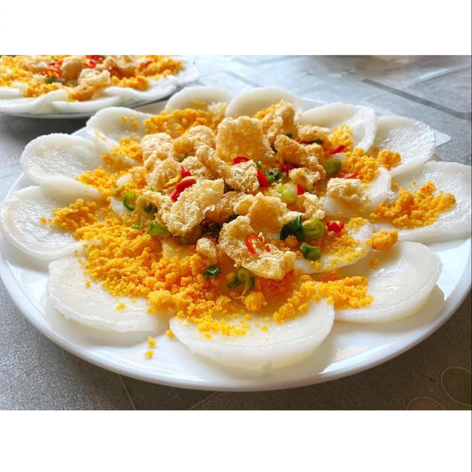 Bánh Bèo Tôm Chấy | Steamed Rice Cakes with Shrimp Floss