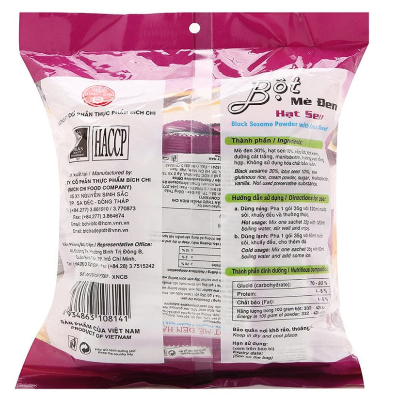 Bột Mè Đen Hạt Sen | Black Sesame Powder with Lotus Seed 350g