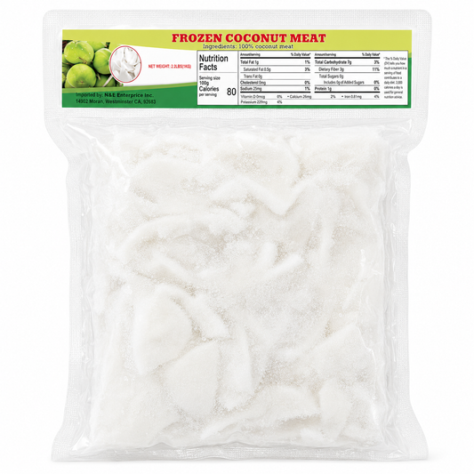 Cơm Dừa Non Cắt Lát | Frozen Coconut Meat 1Kg