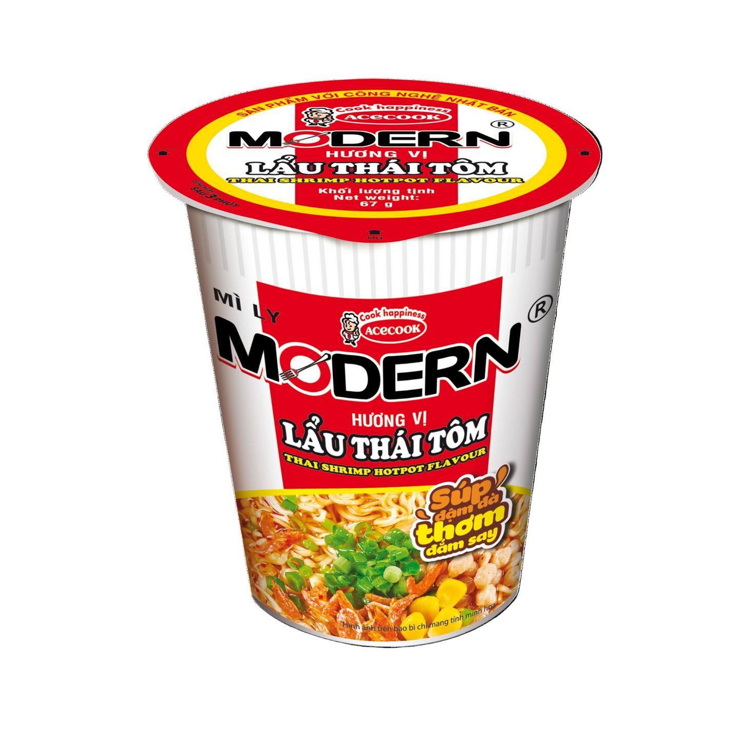Mì Ly Modern vị Lẩu Thái Tôm | Instant Noodle Tomyum Soup Flavor