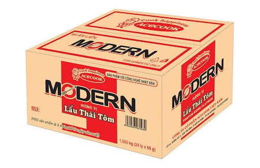 Mì Ly Modern vị Lẩu Thái Tôm | Instant Noodle Tomyum Soup Flavor