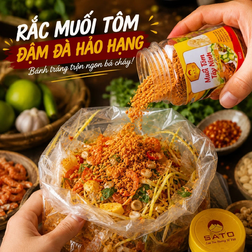 Muối Tôm Tây Ninh Sato | Shrimp Salt 100g