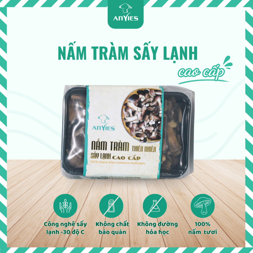 Nấm Tràm Sấy Lạnh | Freeze Dried Melaleuca Mushrooms 50g