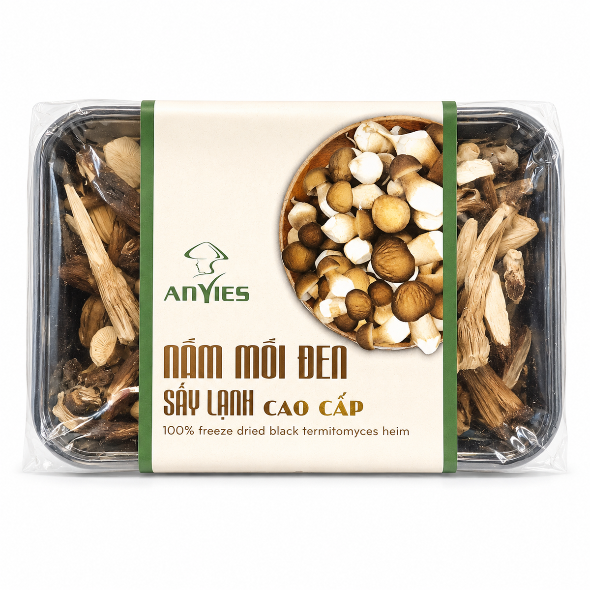 Nấm Mối Sấy Lạnh | Freeze Dried Black Termitomyces Heim 50g